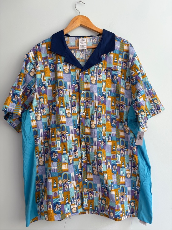 Disney Other - NWT Walt Disney World 50th Anniversary Retro Button Camp Shirt Size X Large